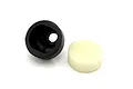 Kyosho air cleaner set featuring a black plastic housing and a white foam filter element on a white background.