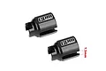 Two black metal GPM Racing differential outdrives shown on a white background with a dimension indicator.