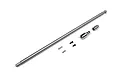 BlackZon steel centre driveshaft and drive cup set laid out on a clean white background.