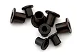 A set of eight dark metal flanged suspension bushings from Maverick shown against a clean white background.