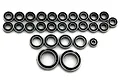 Hobby Plus CR18 Complete Rubber Shielded Bearing Set displayed flat on a white background.