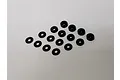 Solaris Factory Pro Aluminium 3x9x0.5mm Spacer 8Pcs - Black M-AC3105BK