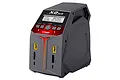 G.T. Power X2 Air Pro V2 smart charger featuring a grey upright casing, LCD screen, control buttons, and dual output ports against a white background.