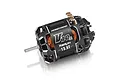 Studio shot of Hobbywing XeRun V10 G5 13.5T sensored brushless RC motor in black with copper windings and silver highlights.