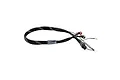 INOV8 EleX charging cable featuring black braided mesh sleeving, an XT60 connector, 5mm bullet connectors, and a balance plug on a white background.