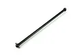 A black metal ARRMA 135mm drive shaft for RC vehicles, shown at an angle against a white background.