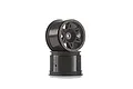 Two black ARRMA RC buggy rear rims stacked on top of each other against a white background.