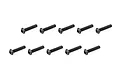 Ten black ARRMA 3x15mm button head screws arranged in two rows of five against a white background.