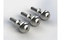 Three ARRMA pivot balls with threaded shafts and hex drive heads arranged on a white background.
