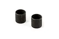 Two small black cylindrical spacers for RC vehicles shown against a white background.