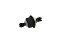ARRMA front or rear differential assembly featuring a black housing, metal ring gear, and drive cups on a white background.