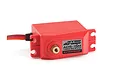 ARRMA ADS-15M 15kg waterproof metal geared servo in red plastic casing with a brass output spline.