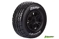 Louise 2.2/3.0" Rocket Tyres on Black Rims - Glued Wheels 2Pcs L-T3154SBTF