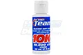 A bottle of Factory Team 10,000 cSt silicone differential oil, 59ml, featuring a blue and white label with bold red 10K text.