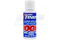 Factory Team 100,000 cSt silicone differential oil in a 59ml squeeze bottle with a blue and white label.