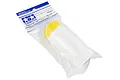 A roll of Tamiya masking tape with attached plastic sheeting in its original retail packaging.