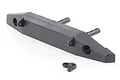 A black plastic rear bumper for an HSP RC4 RC car, shown with mounting posts and a small separate plastic component on a white background.
