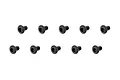 Ten black ARRMA 3x5mm button head screws arranged in two rows of five on a white background.