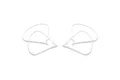 Two white DJI Phantom 4 series propeller guards shown from a top-down perspective against a white background.