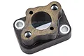 A black Zenoah G320RC intake manifold spare part for RC engines, shown from an angled top-down perspective against a white background.