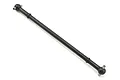 A single black metal center front drive shaft for a Losi DBXL-E RC vehicle, shown against a plain white background.