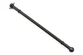 A black metal center rear drive shaft for a Losi DBXL-E RC vehicle, shown against a plain white background.