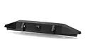 A black plastic rear bumper for a Traxxas TRX-4 RC crawler, featuring a central hitch receiver mount.