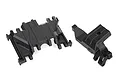 Traxxas TRX-4 black plastic skid plate and gear cover spare parts set.