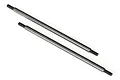 Two identical black steel suspension links with threaded ends for Traxxas TRX-4 RC vehicles.