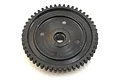 A black steel 50-tooth spur gear for a Losi DBXL-E RC vehicle, shown against a plain white background.