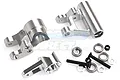 Rovan 5IVE-T Silver Aluminium Steering/Servo Saver Set w/ Bearings 87055