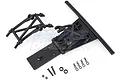 Rovan Baja 5SC front bumper set including a bumper, body mount, and hardware on a white background.