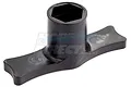 A black plastic Rovan wheel nut wrench socket with a T-handle design on a white background.