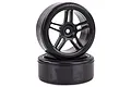HSP 1.9" Drift Tyre on Black Rims - Wheels 2Pcs 07003