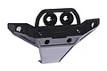 A black plastic front bumper spare part for the Xinlehong Challenger 9115 RC car, featuring a bull bar design with two circular light housing mounts.