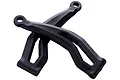 Two black plastic rear upper suspension arms for Xinlehong Challenger 9115 RC car, shown overlapping against a white background.