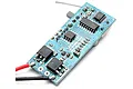 A blue Xinlehong 2.4Ghz receiver and main circuit board for RC vehicles, featuring integrated electronic components and red and black power wires.