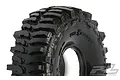A close-up studio shot of a Pro-Line 1.9 inch Interco Bogger G8 rock crawler tyre featuring aggressive, deep tread lugs and embossed sidewall branding.