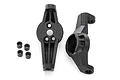 Traxxas TRX-4 portal drive caster blocks and small bushings on a white background.