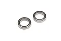 Two ARRMA metal shielded ball bearings shown from a top-down angle against a white background.