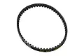 A black toothed RC drivetrain belt for HPI Sprint 2, showing printed text on the outer edge.