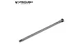 A single Vanquish VVD HD long axle drive shaft made of polished steel, shown against a white background with the Vanquish Products logo.