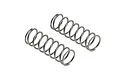Two silver metal RC shock springs for ARRMA vehicles, shown from an elevated angle on a white background.