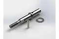 ARRMA Gearbox Main Input Gear Shaft with included pin and washer on a white background.