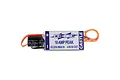 Castle Creations CC BEC 10 Amp Peak voltage regulator with attached capacitor and wiring, shown against a white background.