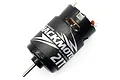Yeah Racing Hackmoto 550 size 21T brushed motor in black with white branding.