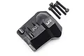Black aluminium differential cover for Traxxas TRX-4 by Yeah Racing with four included mounting screws.