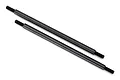 Two black steel suspension links for Traxxas TRX-4 RC crawler, shown against a white background.