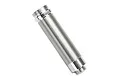 A single silver threaded aluminium shock body for a Traxxas UDR RC vehicle, shown against a plain white background.