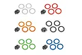 Traxxas Red Aluminium 2.2" Beadlock Rings 4pc 8168R